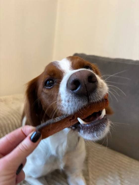 Lucie B. avec le calendrier de l’Avent Truffe Délice