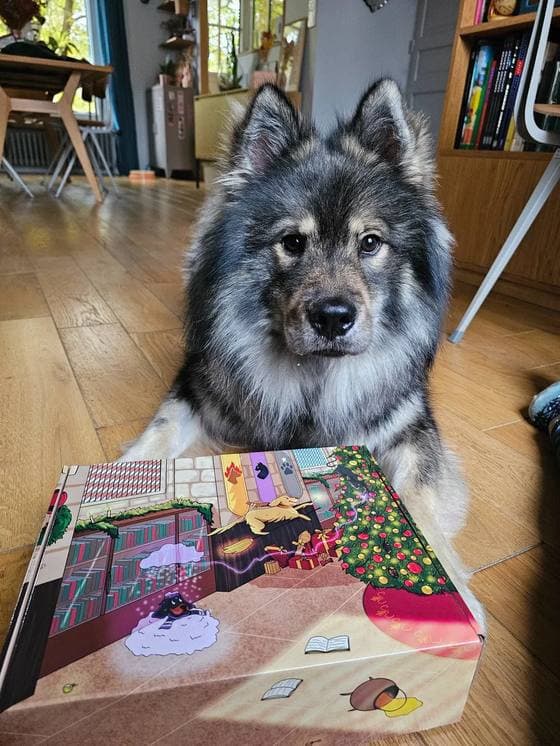 Amandine avec le calendrier de l’Avent Truffe Délice